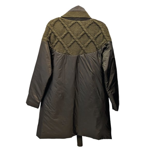 Crea Concept Cable Knit Puffer Jacket - Picture 2 of 9